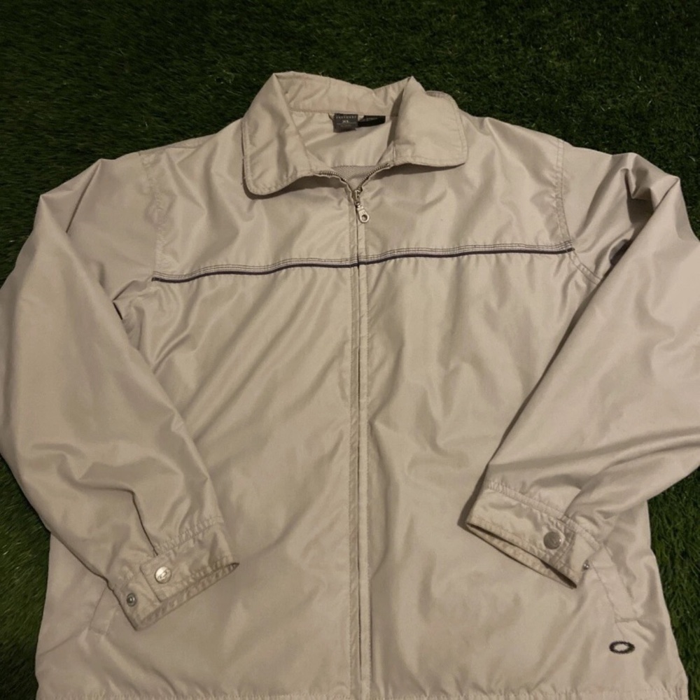 Vintage Oakley Software Jacket Womens Sz XL Beige Khaki Y2K Vintage outdoor